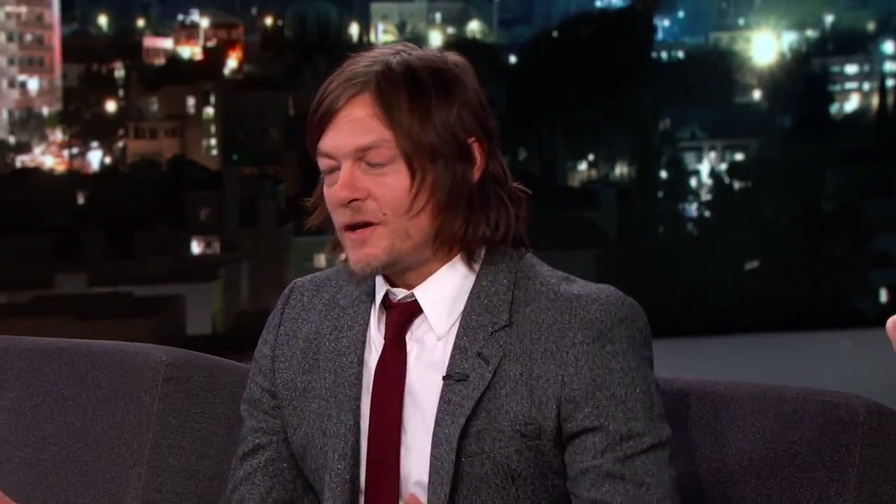 Norman Reedus Travels Covered in Fake Blood