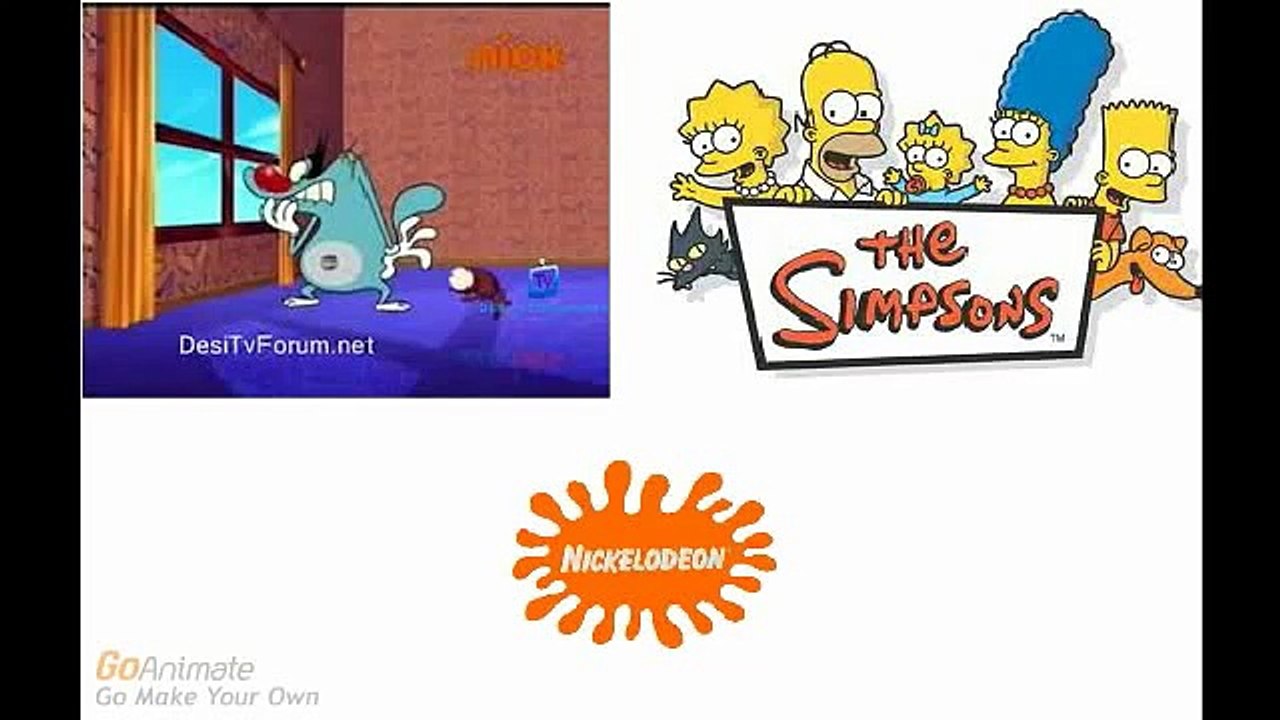 My own Nickelodeon Bumper 3-Oggy and the simpsons