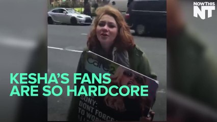 Kesha Rally At Sony Headquarters