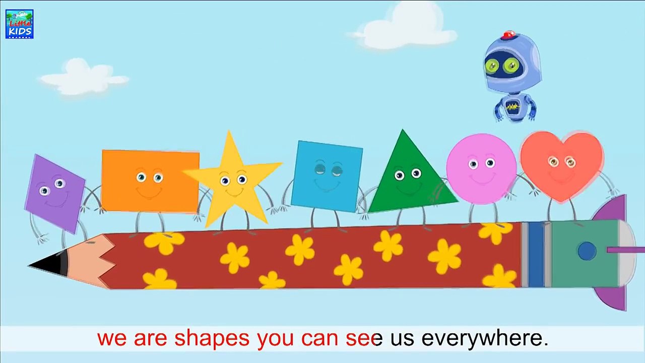 Shapes Song Nursery Rhymes For Children Basic Learning for toddlers