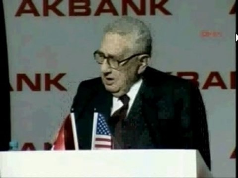 Bilderberger Kissinger at NWO Conference