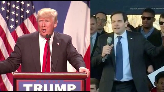 Trump and Rubio trade post-debate burns