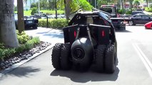 Batmans Tumbler Golf Cart and Batmobile Tumbler from Team Galag Gumball 3000 2014
