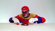 Childrens Toys & Car Clown Racing Car BATTLE! Videos for Kids (автомобиль клоун)