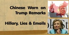 Hillary Clinton Doesn't Recall - Chinese Warn on Trump Remarks Show 103