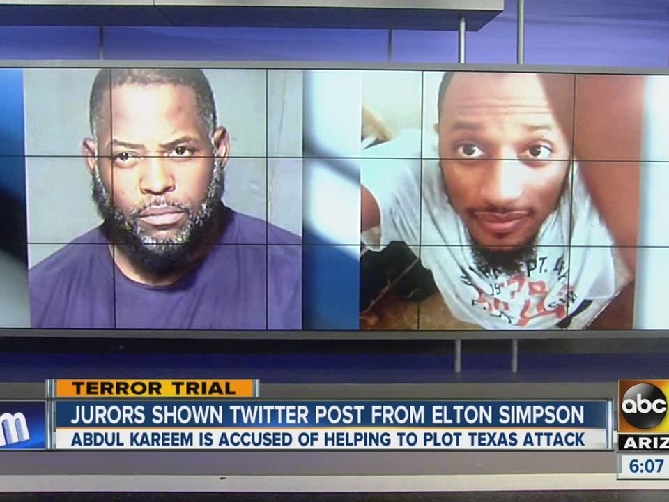 Jurors shown Twitter posts in terror trial