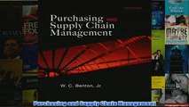 FREE PDF   Purchasing and Supply Chain Management FULL DOWNLOAD