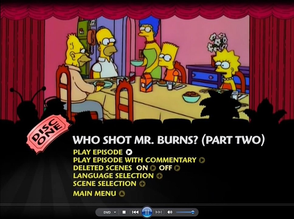 Simpsons 7 Season DVD Menu (Disc 1)