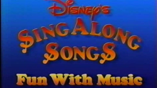 Opening To Disney's Sing-Along Songs Fun With Music 1989 VHS - video ...