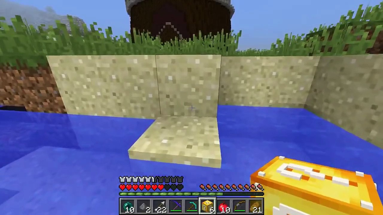 PAT And JEN PopularMMOs | Minecraft TINY TERROR CHALLENGE GAMES - Lucky Block Mod - Modded Mini Game