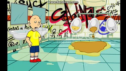 Caillou uses the Girls Bathroom and gets Grounded
