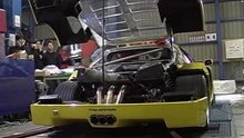 Ferrari F40 Twin-Turbo on a dyno