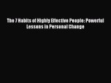 Download The 7 Habits of Highly Effective People: Powerful Lessons in Personal Change PDF Online