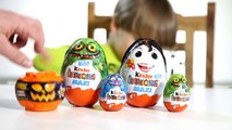 Valentines Day Edition BIG Kinder Surprise Egg. Halloween MU Eggs and Moshi Monsters