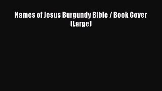 PDF Names of Jesus Burgundy Bible / Book Cover (Large)  EBook