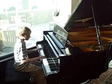 Joel Plays Linus and Lucy, the Charlie Brown Theme, at Starbucks
