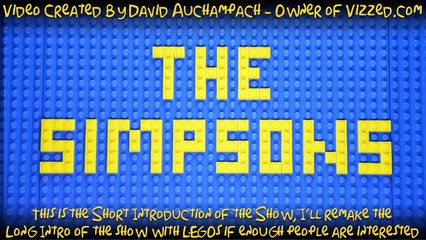 LEGO Simpsons Intro (short version) - Stop Motion