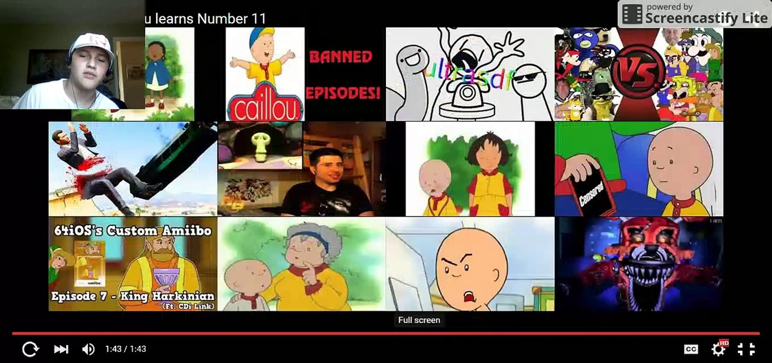 Reaction#29: Caillou learns number 11/Caillou goes to africa