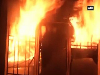 Fire breaks out at HDFC Bank in Agra