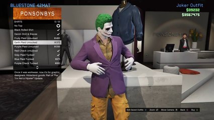 GTA 5 Online - The Joker Outfit and (Customization)