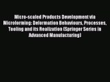 Ebook Micro-scaled Products Development via Microforming: Deformation Behaviours Processes