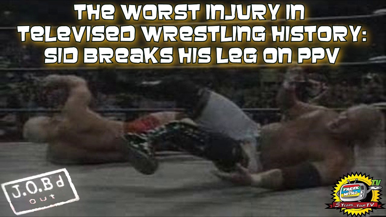 JOB'd Out - Sycho Sid Vicious BREAKS HIS LEG during WCW Sin