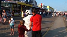 Scary Snowman Prank Gone Wrong Knock Out