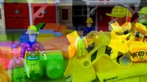 Fireman Sam Episode Mega Blocks Road block paw patrol Rubble Helps Out Feuerwehrmann Sam