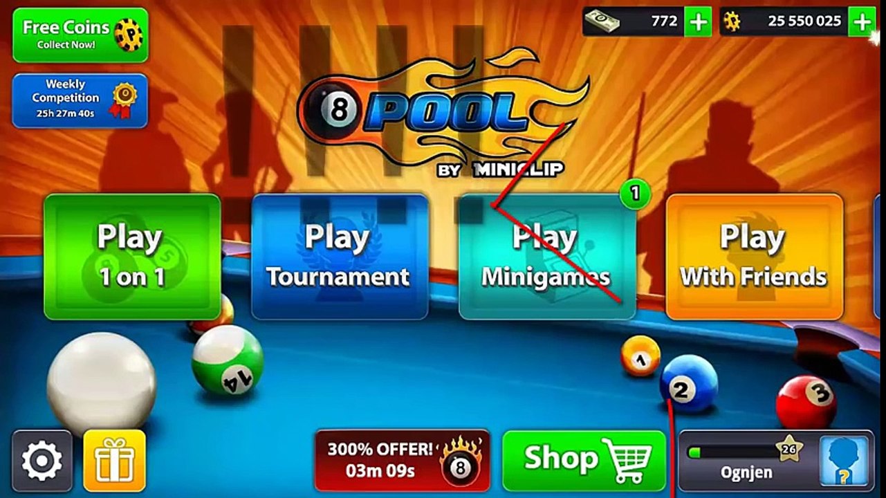 ---8 Ball Pool Cash Trick for sell ( price is 100 m c