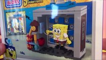 Spongebob Mega Bloks Time Machine & Bed Launch Unboxing Sponge Out Of Water