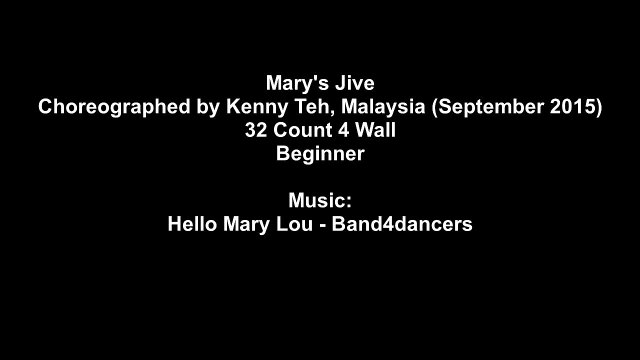 Mary's Jive - Mentari Friday