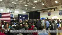 Clinton and Sanders batlle in South Carolina primary