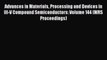 Ebook Advances in Materials Processing and Devices in III-V Compound Semiconductors: Volume