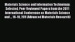 Book Materials Science and Information Technology: Selected Peer Reviewed Papers from the 2011