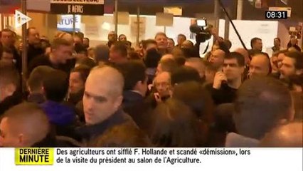 François Hollande fortement hué et insulté au Salon de l'agriculture