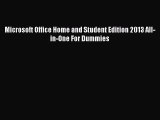 [PDF] Microsoft Office Home and Student Edition 2013 All-in-One For Dummies [Read] Online