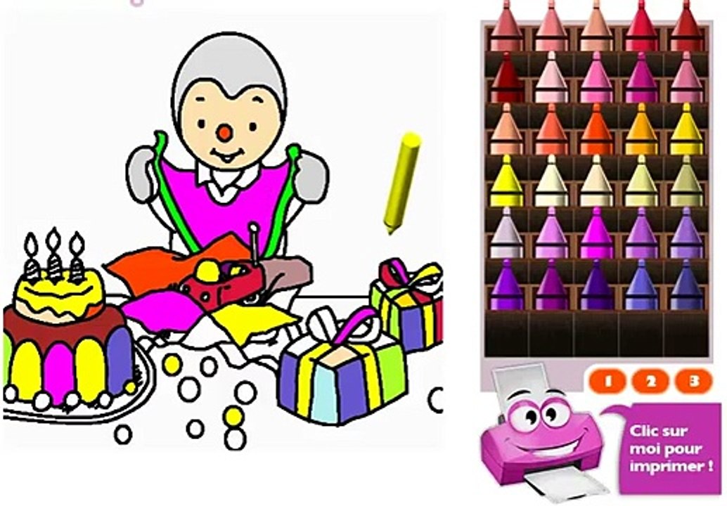 Tchoupi et Doudou Dessin animé et Coloriage Game Dessins Anime Caractaire kids games 4 watch dora