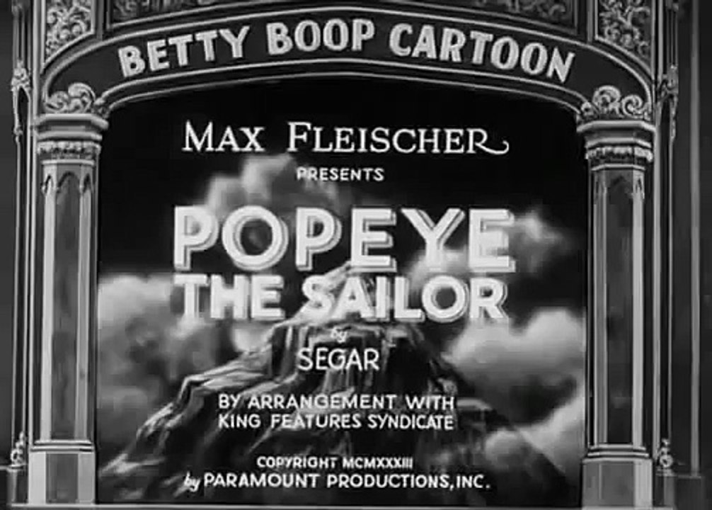 Popeye the Sailor, by Dave Fleischer (1933)
