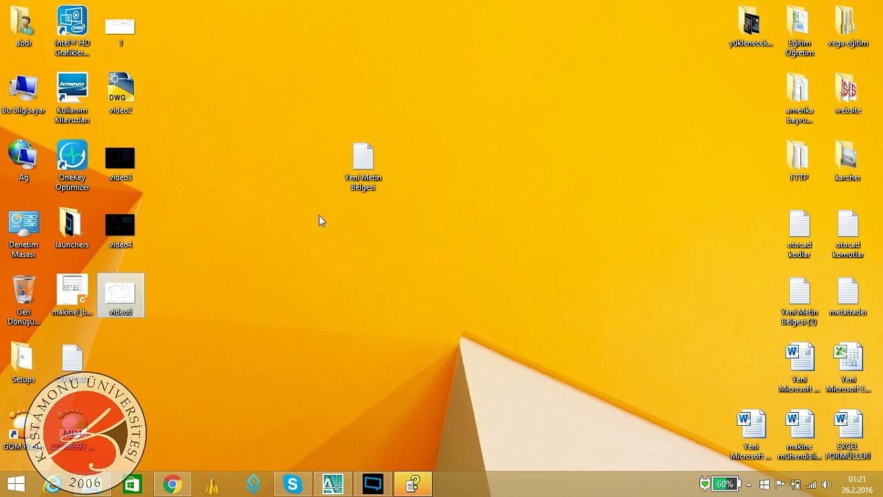 Kastamonu Üniversitesi Makine Mühendisliği AutoCAD 2007 Ders1 Açılı doğru çizimi uygulama
