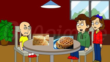 Caillou Gets Grounded Short: Caillous Waffles
