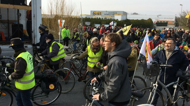 Nddl départ des vélos à l'Erette