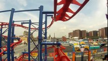 Soarin Eagle POV Roller Coaster Front Seat Scream Zone Luna Park Coney Island New York
