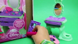 PLAY DOH Tutorial Disney Prettiest Princess Ariel Vanity Little Mermaid Toy Playset