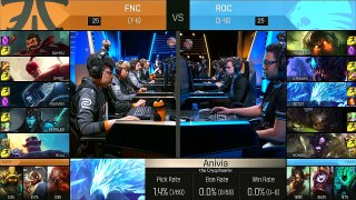 Highlights EU LCS Spring  2016 - Fnatic vs Roccat -Week 7