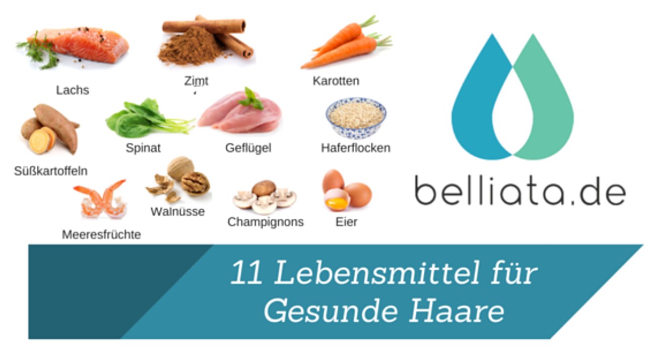 11 Lebensmittel für Gesunde Haare