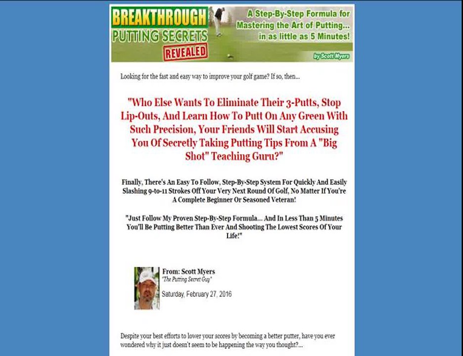 breakthrough putting secrets revealed - My-Review.net