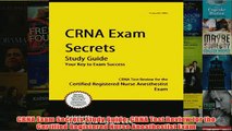 Download PDF  CRNA Exam Secrets Study Guide CRNA Test Review for the Certified Registered Nurse FULL FREE