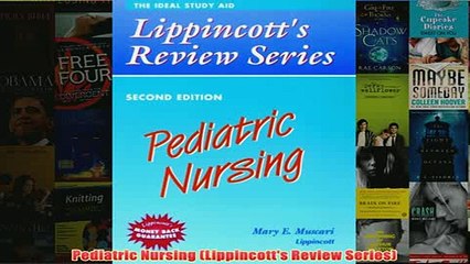 Download PDF  Pediatric Nursing Lippincotts Review Series FULL FREE