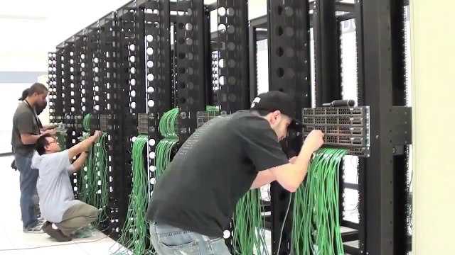Cabling a SoftLayer Data Center Server Rack