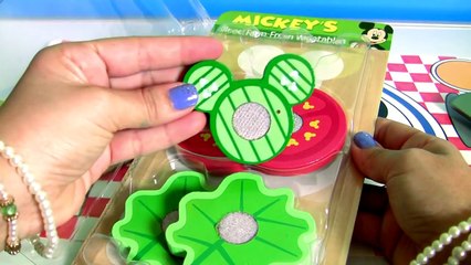 Mickey Mouse Clubhouse Wooden Sandwich Maker Make Play Doh Sandwiches & Hamburgers Disney Kids Toys